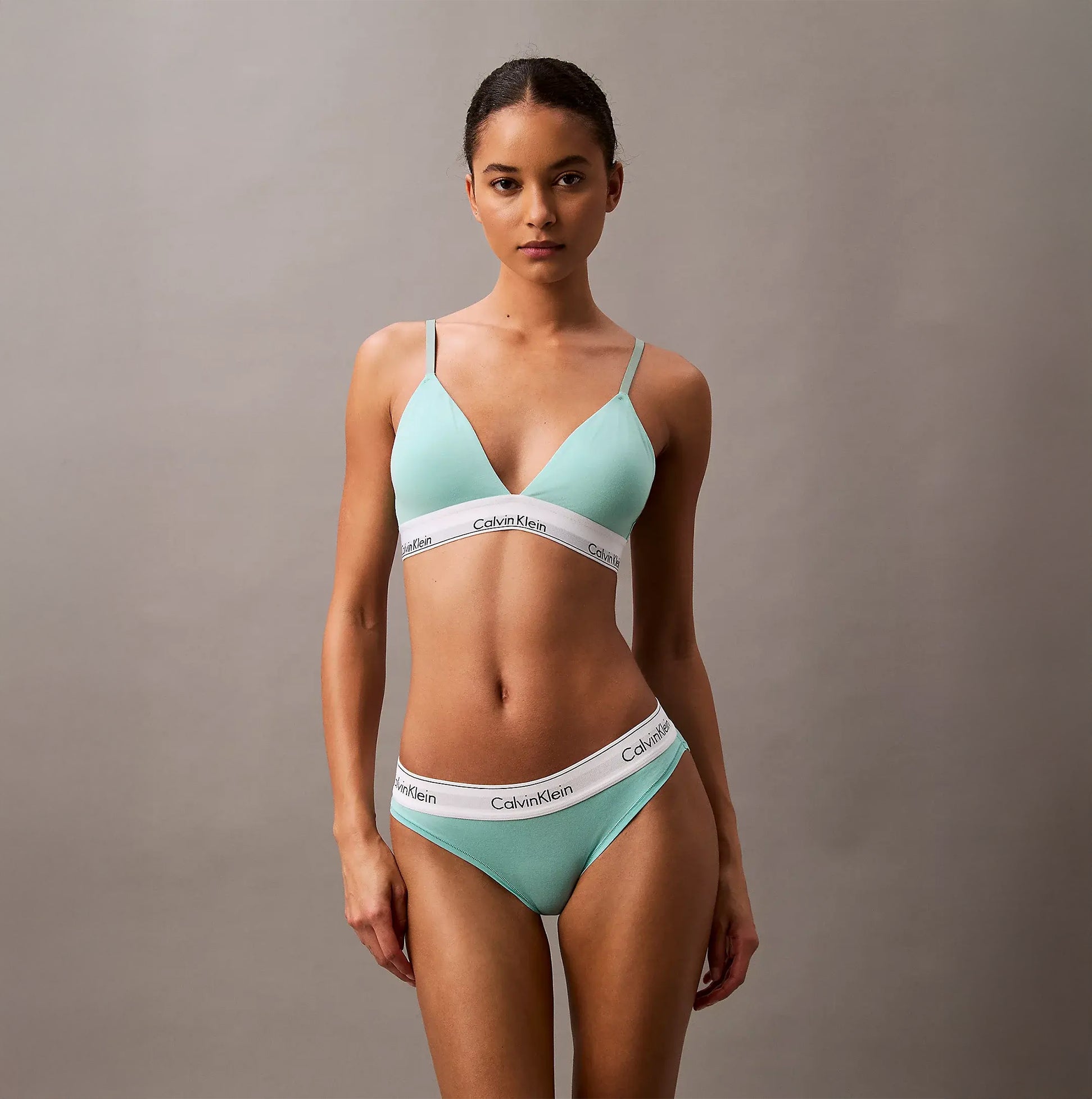 Calvin Klein ICON Cotton Modal Womens Bikini Briefs Womens Beau Blue