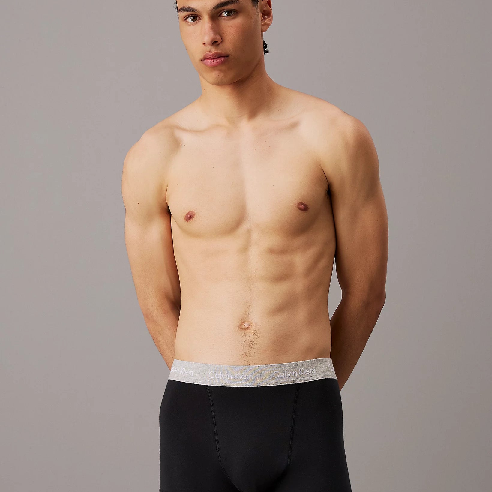 Calvin Klein COTTON STRETCH Mens 3 Pack Trunks Black