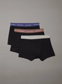 Calvin Klein COTTON STRETCH Mens 3 Pack Trunks Black