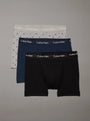 Calvin Klein COTTON STRETCH Mens 3 Pack Trunks Multicoloured