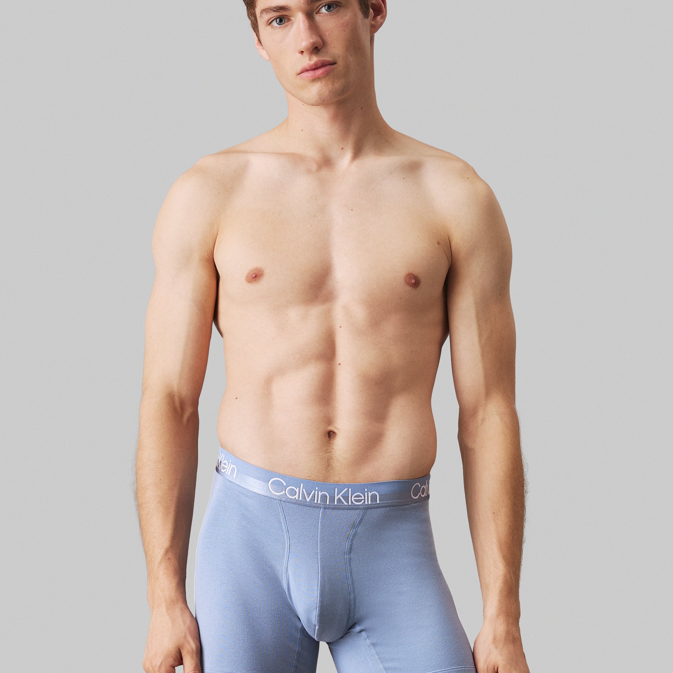 Calvin Klein MODERN STRUCTURE COTTON Mens 3 Pack Boxer Briefs Multicoloured