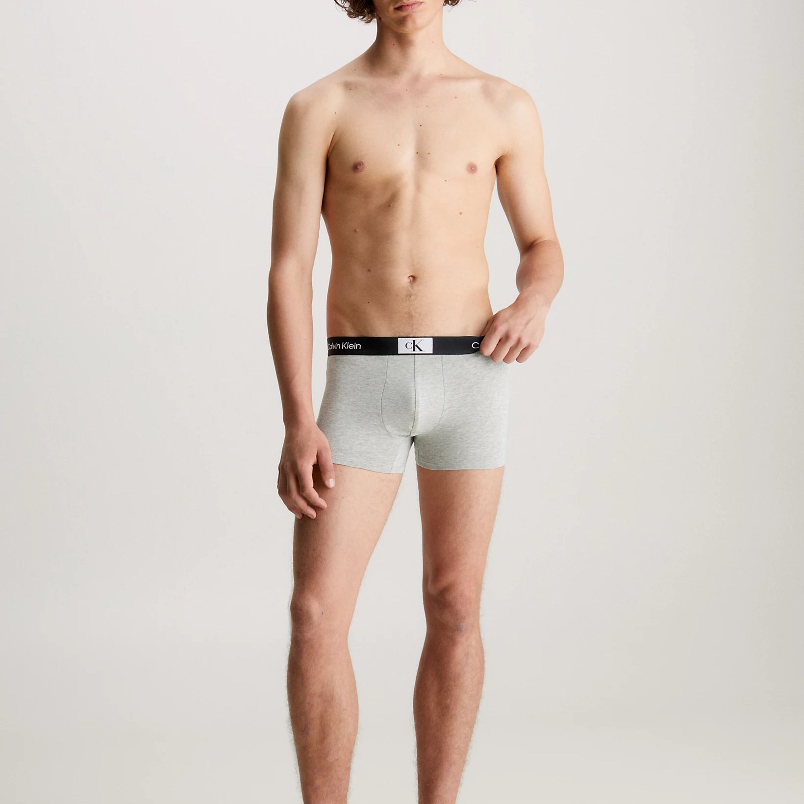 Calvin Klein 3 Pack Mens Trunks Black/Grey