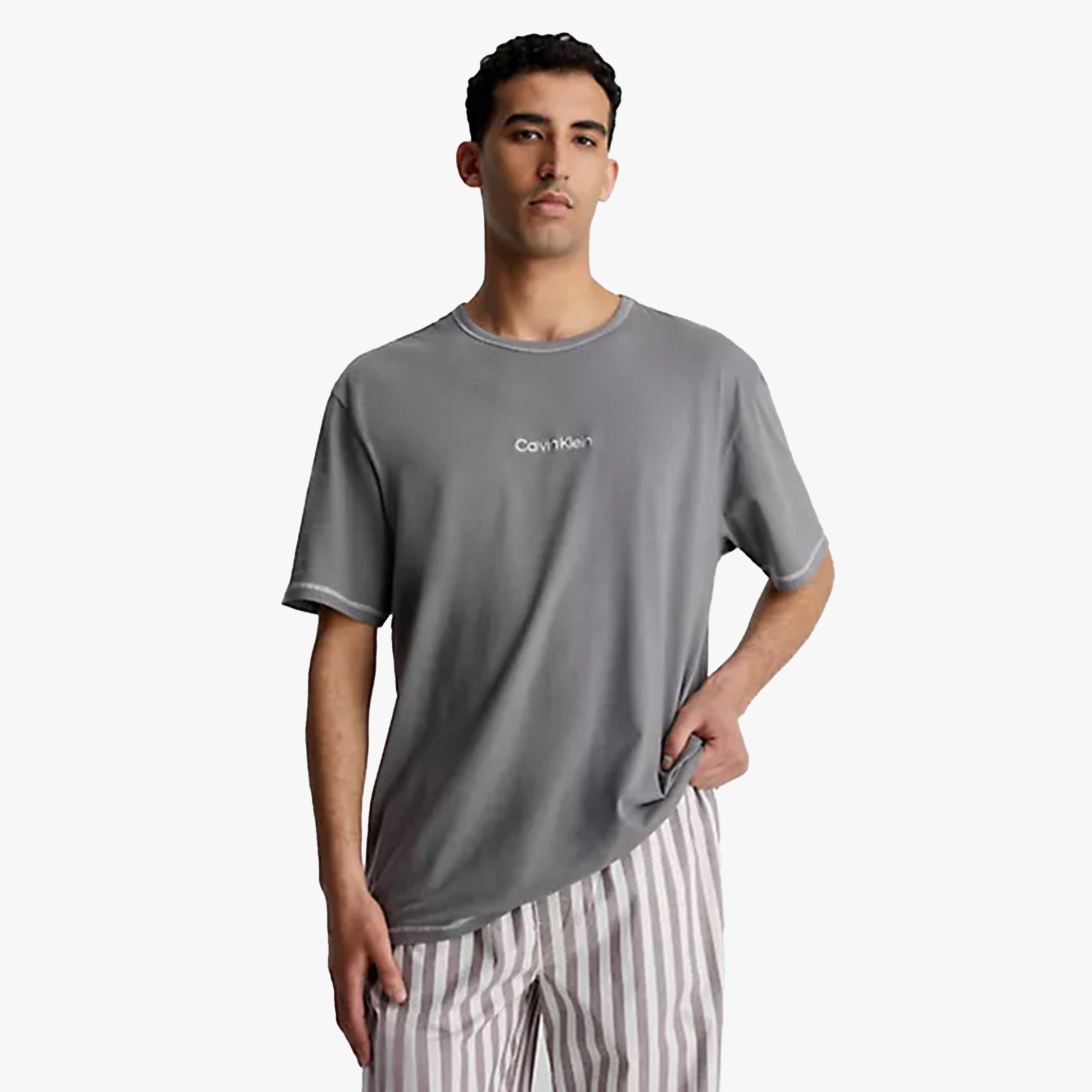 Calvin Klein FUTURE SHIFT Mens Lounge Crew Neck T-Shirt Grey