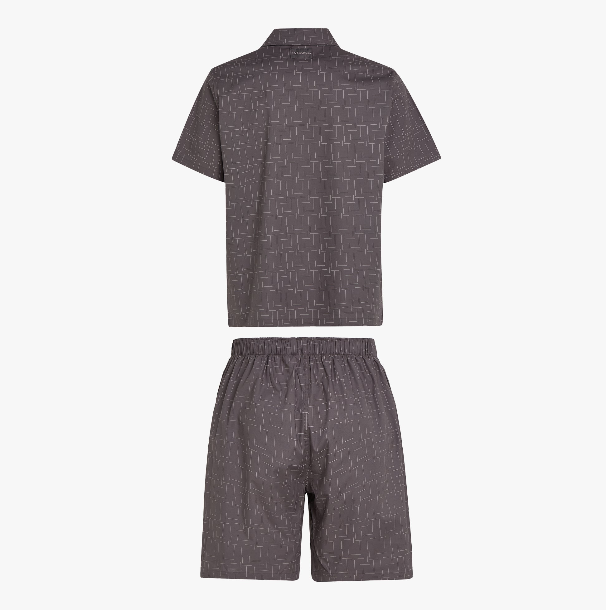 Calvin Klein Shorts Pyjama Set Mens Pure Grey