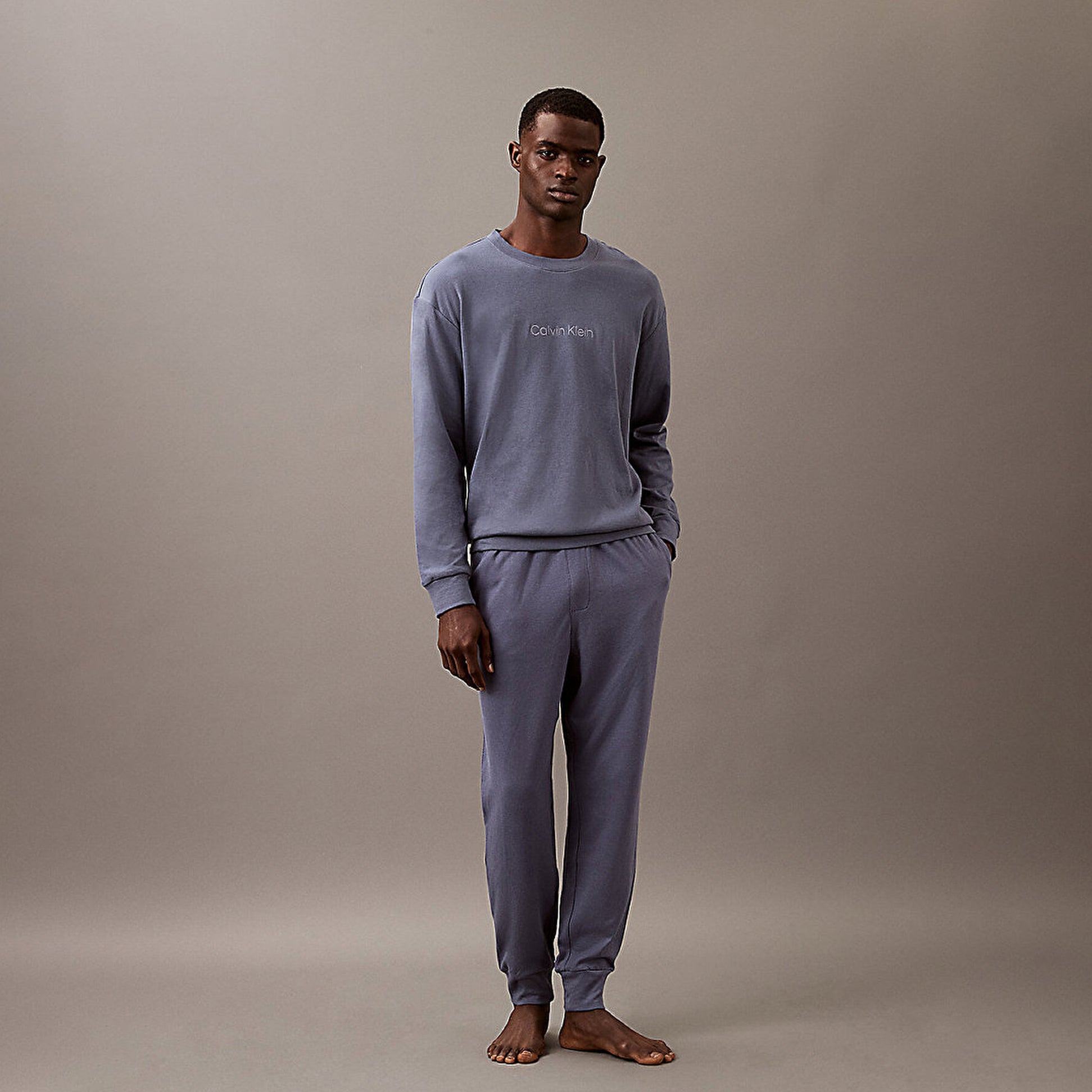 Calvin Klein ICON COTTON TERRY Mens Lounge Joggers Grisaille