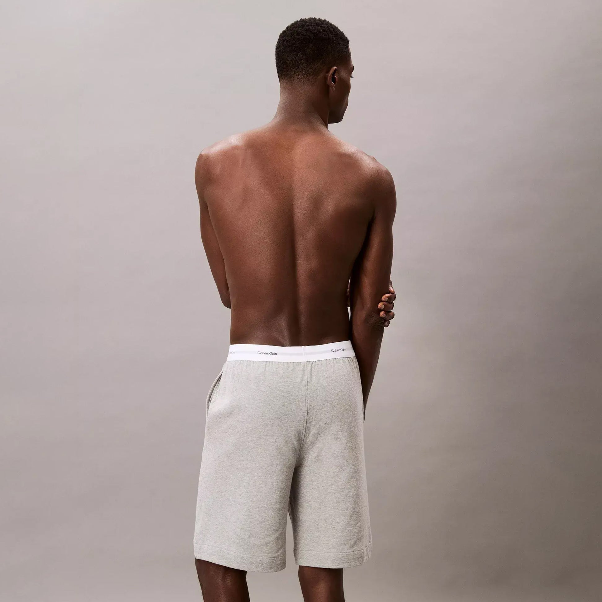 Calvin Klein SLEEP SHORT Mens Medium Grey Heather