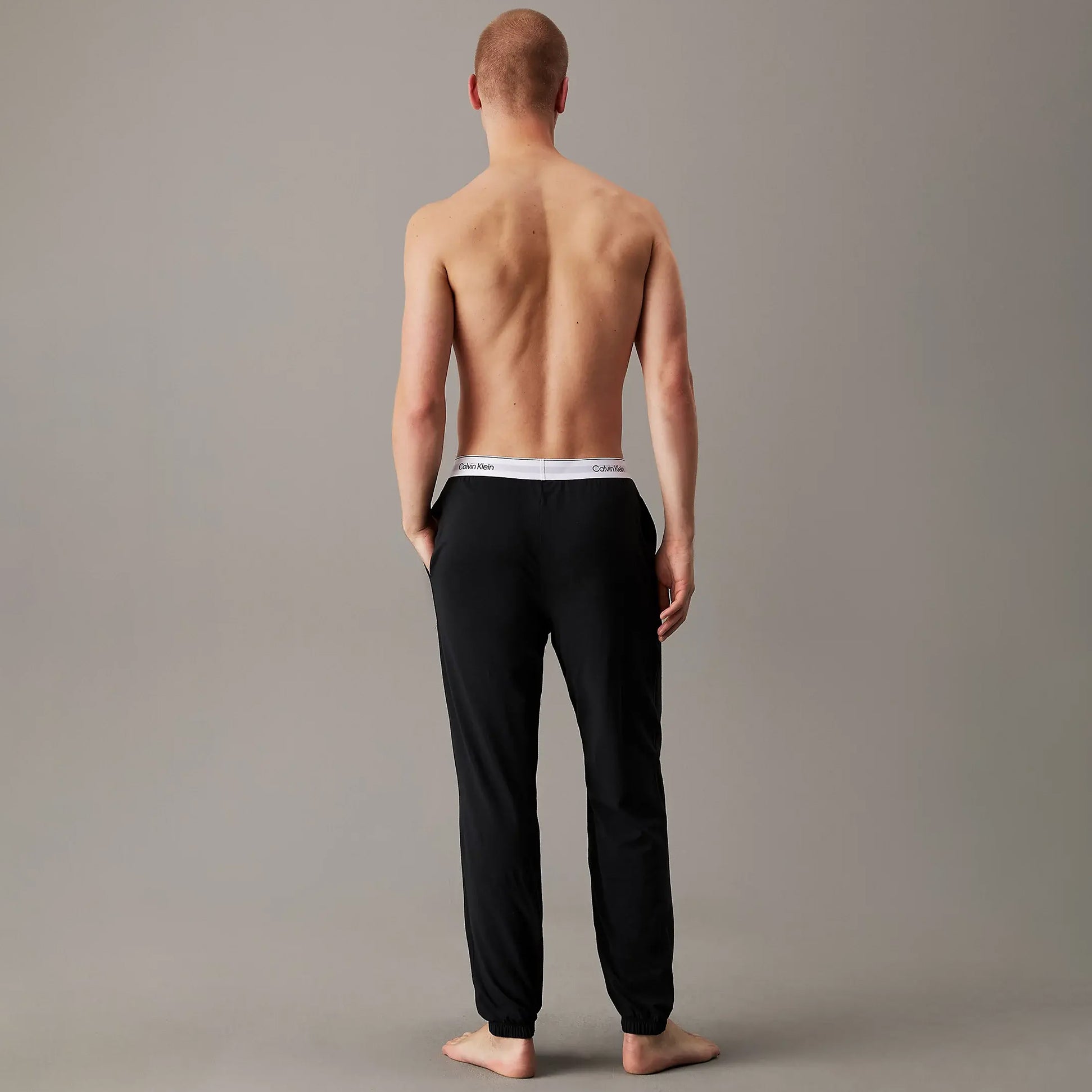 Calvin Klein ICON COTTON STRETCH Mens Lounge Joggers Black