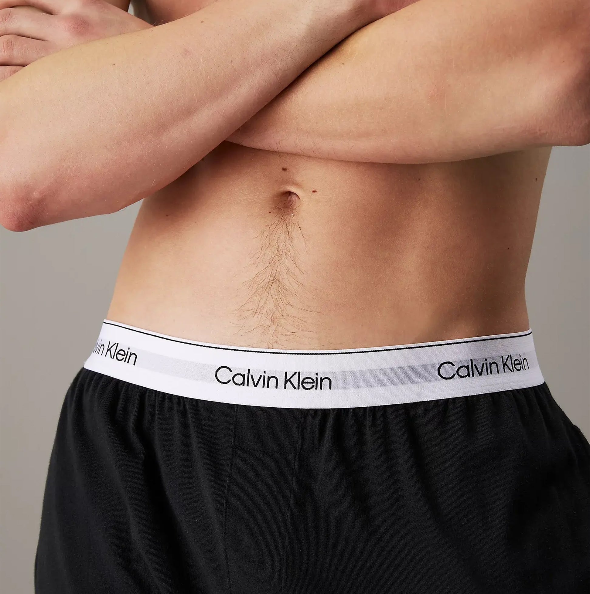 Calvin Klein ICON COTTON STRETCH Mens Lounge Joggers Black