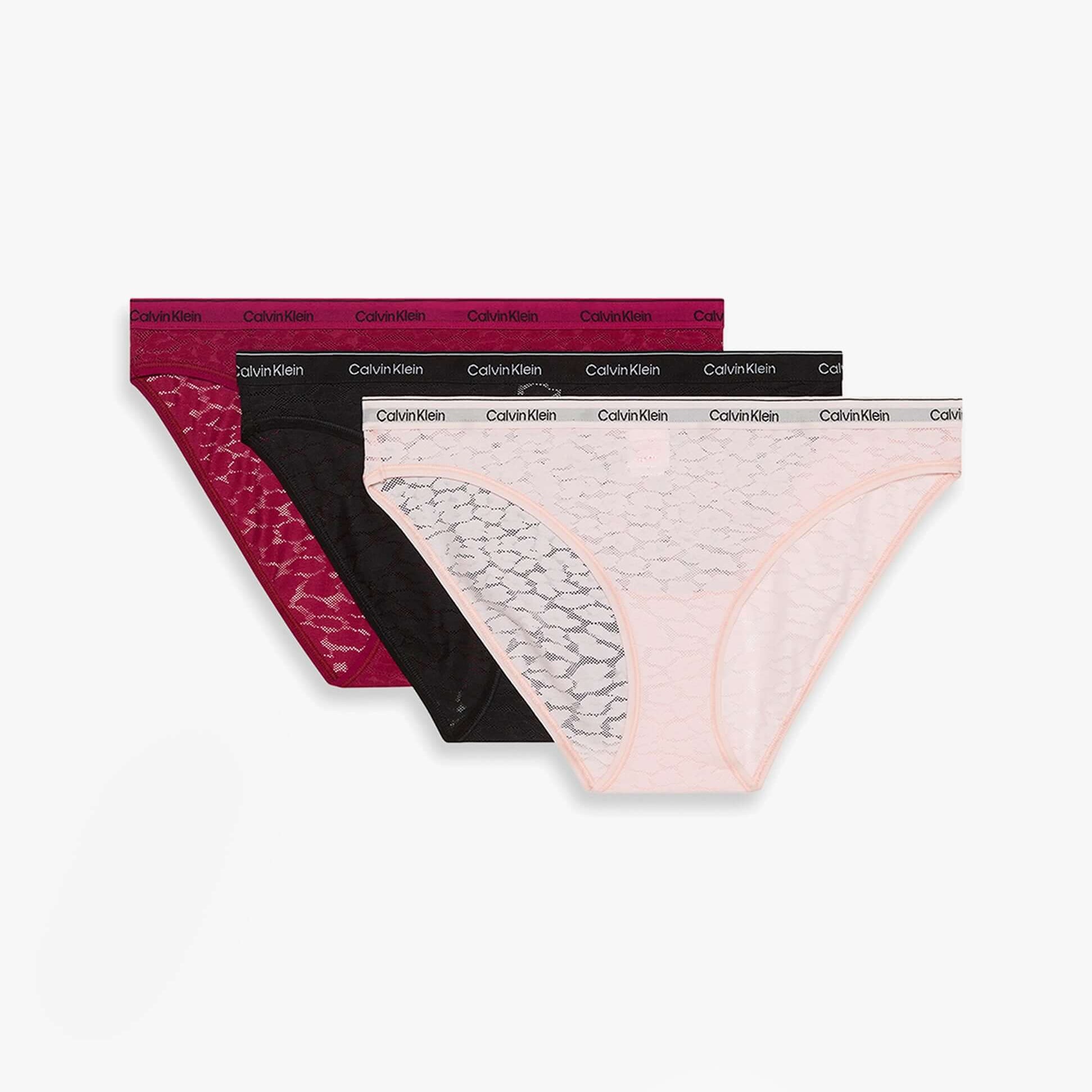 Calvin Klein BIKINI 3 PACK Womens Bikini Multicoloured