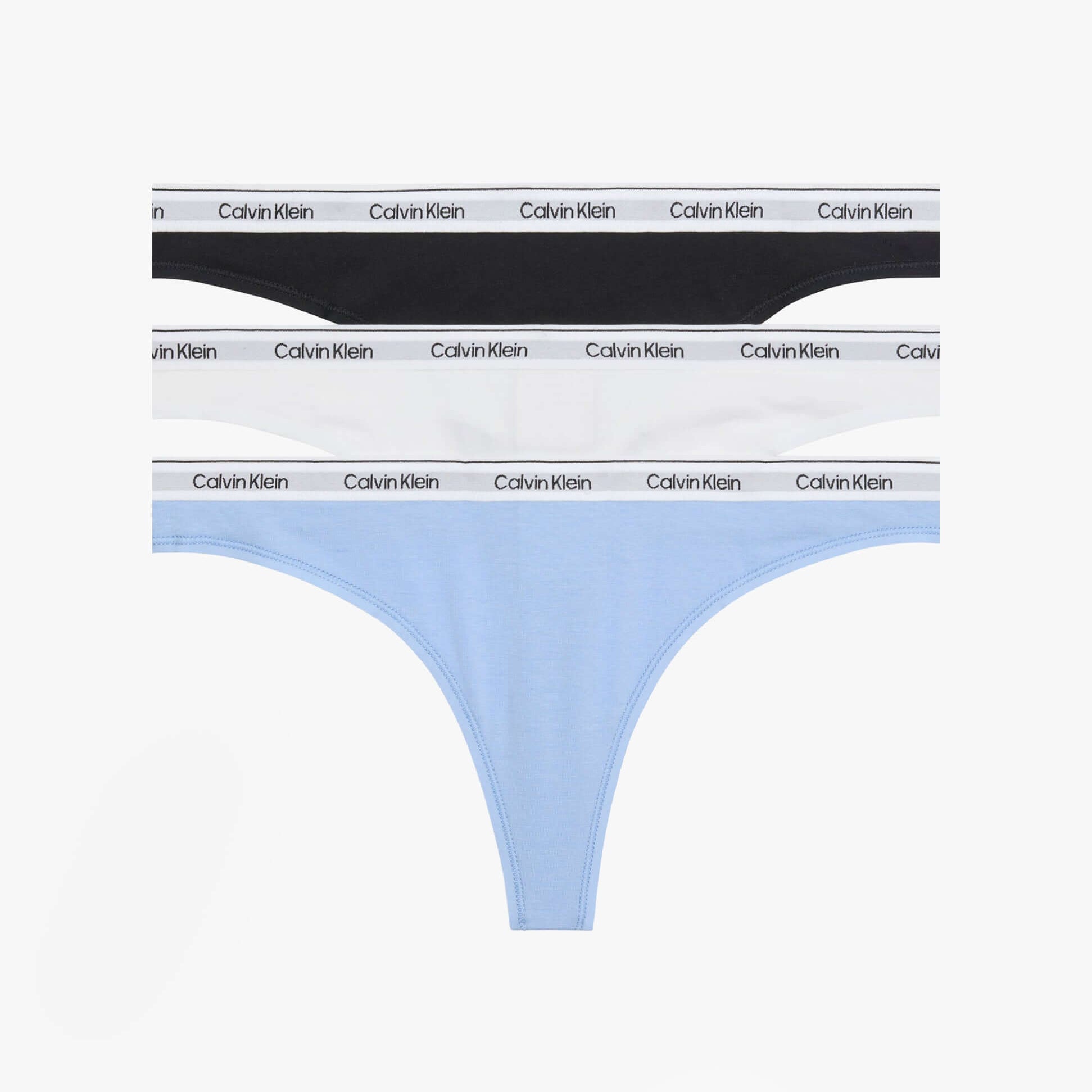 Calvin Klein Icon Cotton Modal Womens 3 Pack Thong Multi