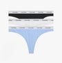 Calvin Klein Icon Cotton Modal Womens 3 Pack Thong Multi