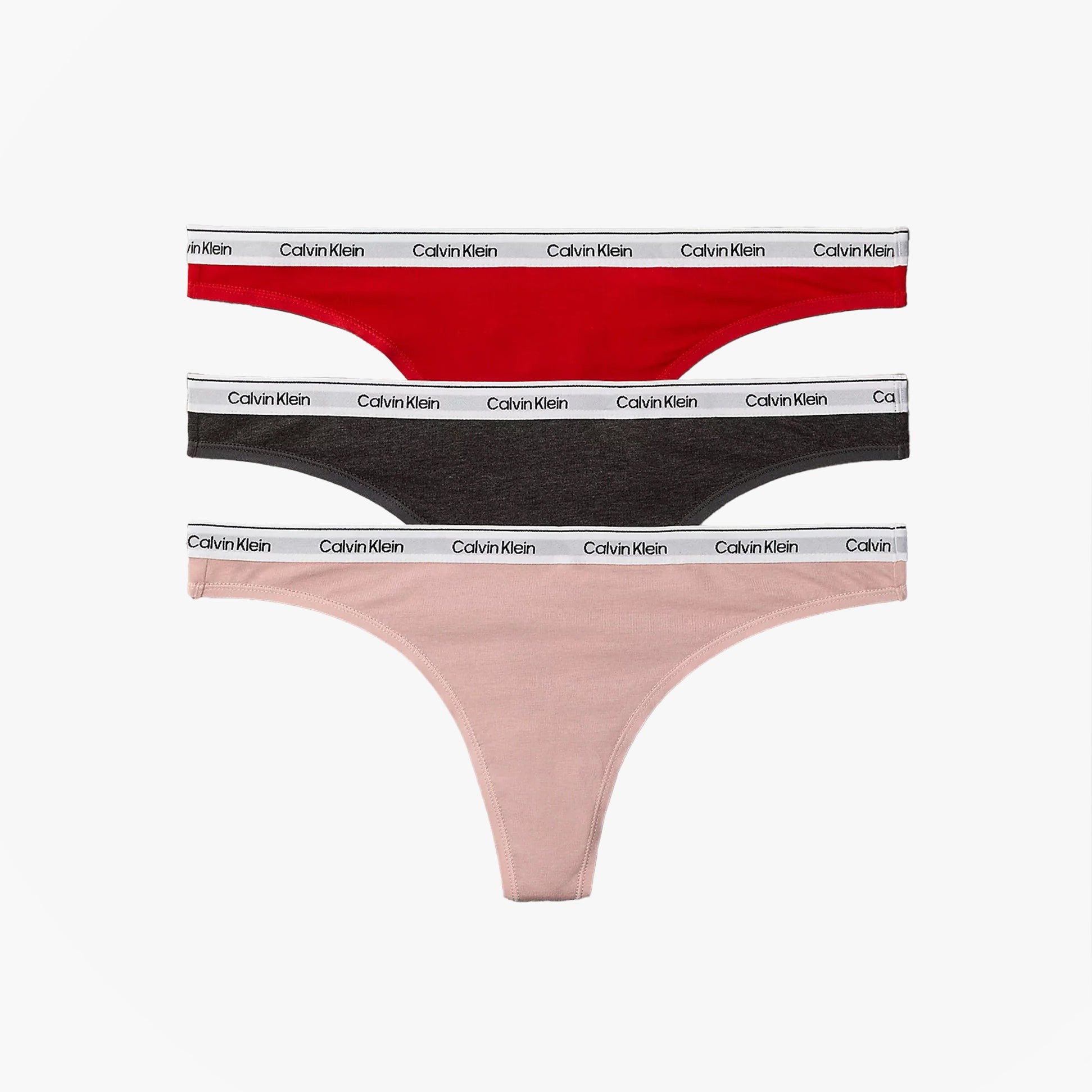 Calvin Klein THONG 3 PACK Womens Thong Multicoloured