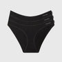 Calvin Klein IDEAL COTTON 3 Pack Womens Bikini Briefs Black