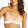 Calvin Klein ICON COTTON MODAL Womens Triangle Bra Melon Frenzy
