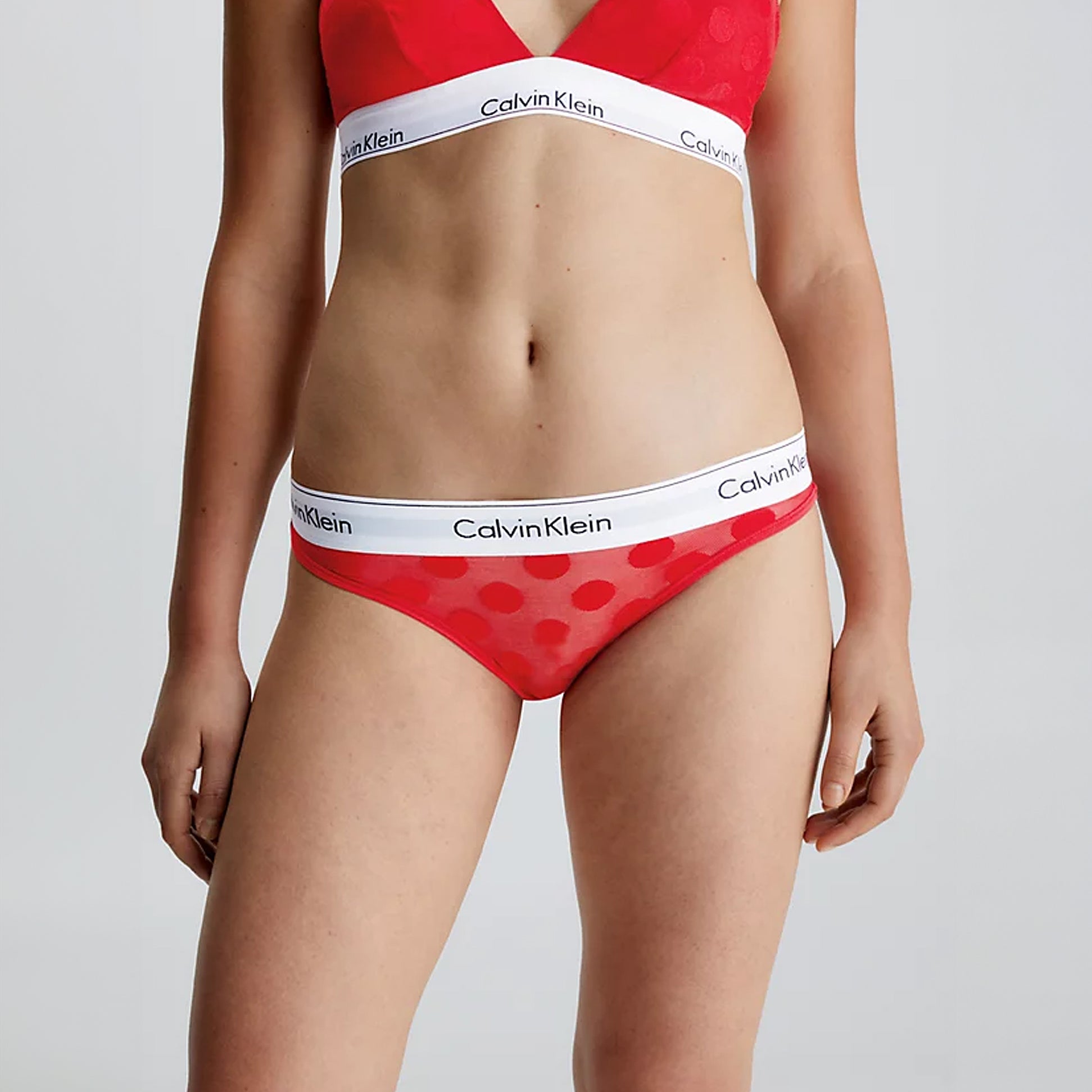 Calvin Klein BIKINI XAT Womens Bikini Rouge