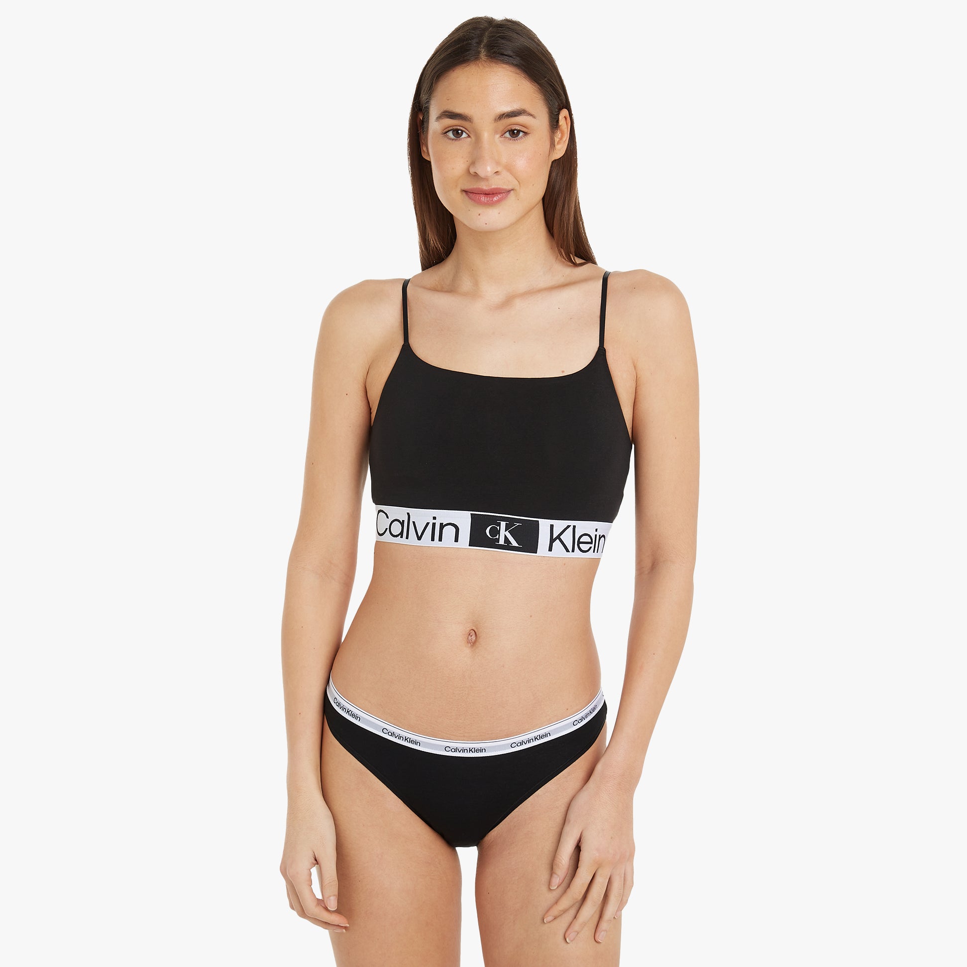 Calvin Klein LINED Bralette Womens Black