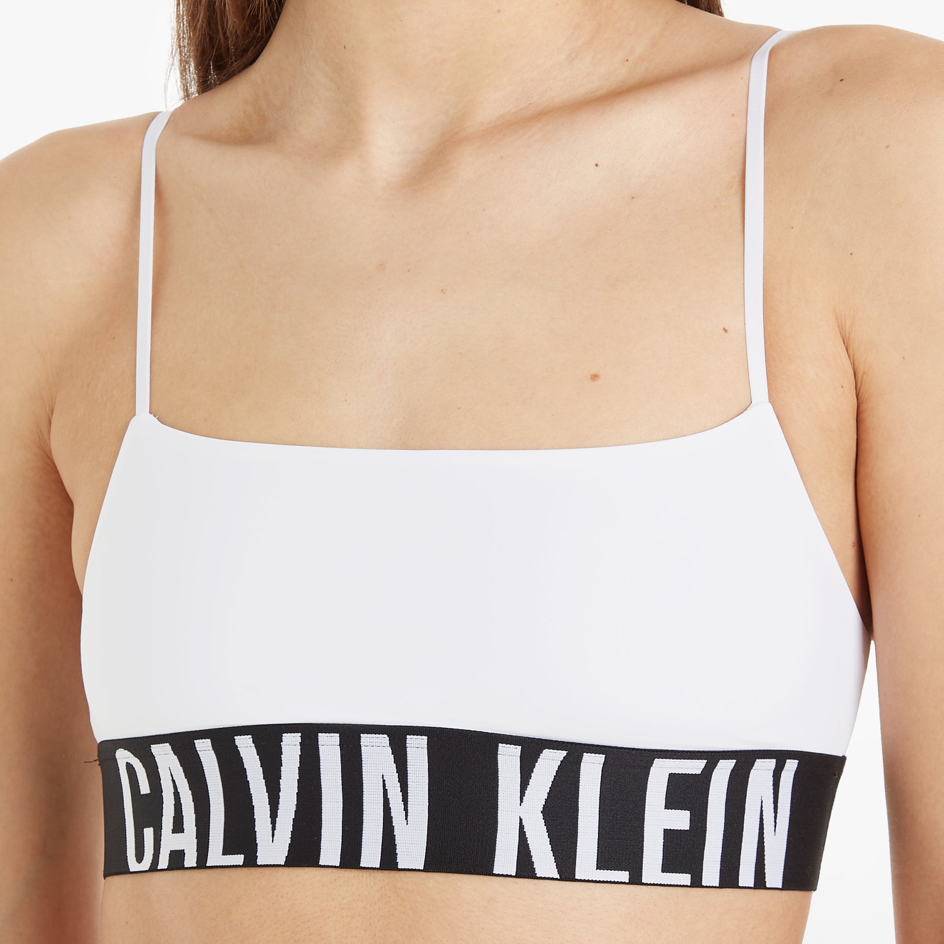 Calvin Klein INTENSE POWER Unlined Bralette Womens White