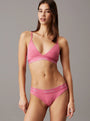Calvin Klein MODERN COTTON VDAY Womens Triangle Bra Pink