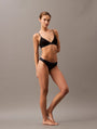 Calvin Klein TONAL LOGO COTTON Womens Triangle Bra Black
