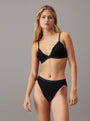 Calvin Klein MODERN LACE Womens Triangle Bra Black