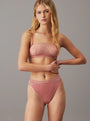 Calvin Klein ICON LACE Womens Tanga Red Grape