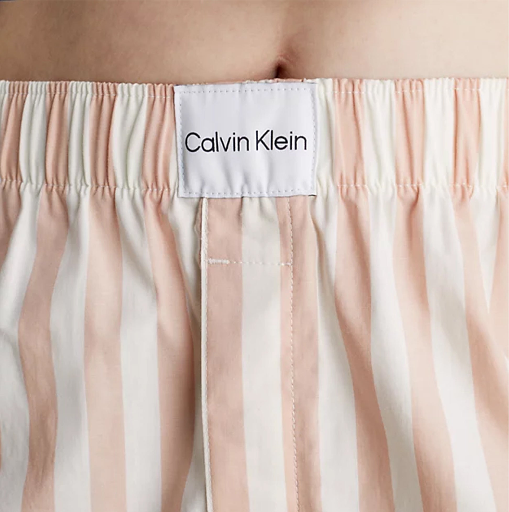 Calvin Klein S/S SHORT SET FRN Womens Pyjamas Chambray Stripe/Ash Rose