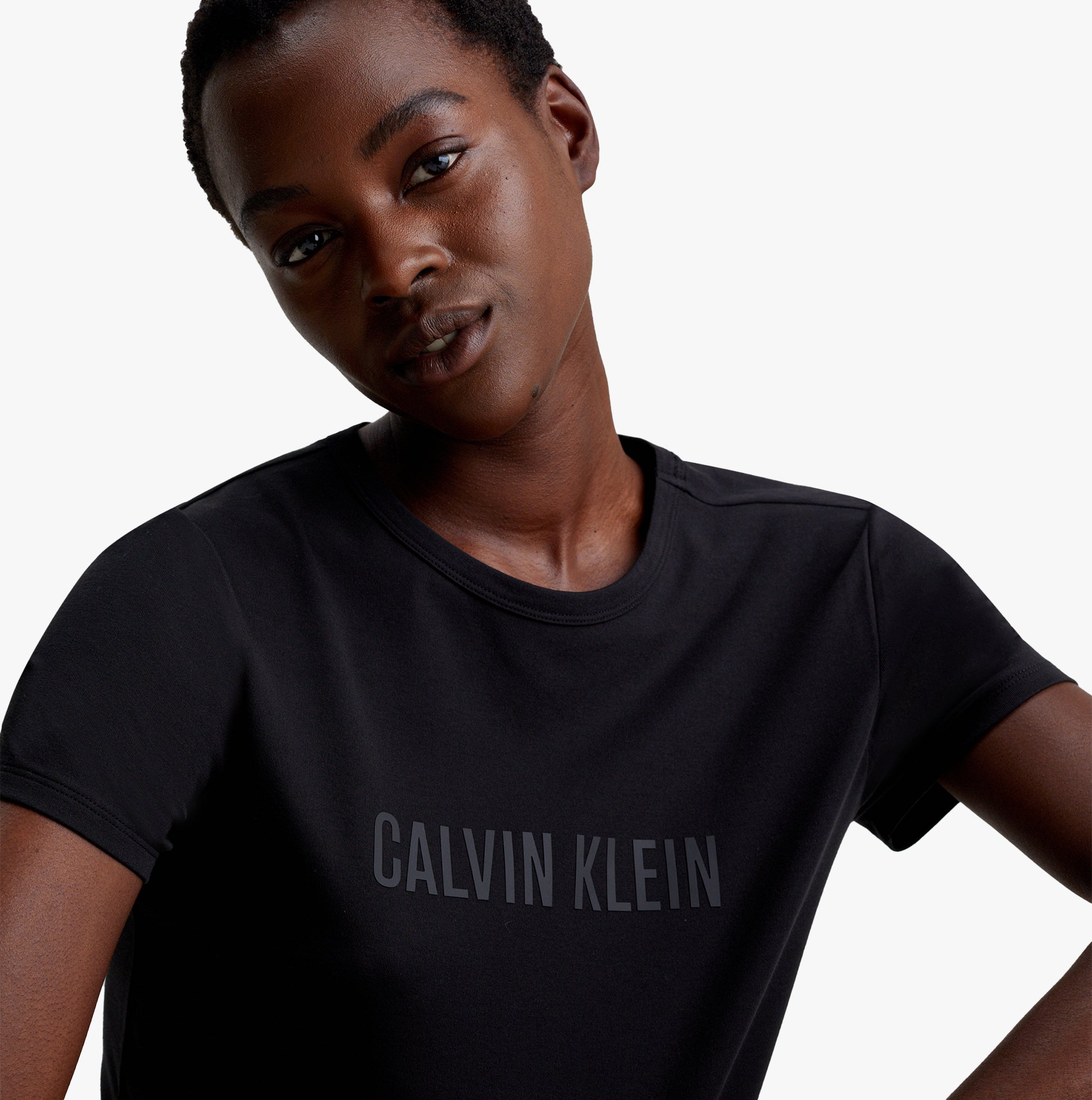 Calvin Klein INTENSE POWER Womens Short Pyjama Set Black