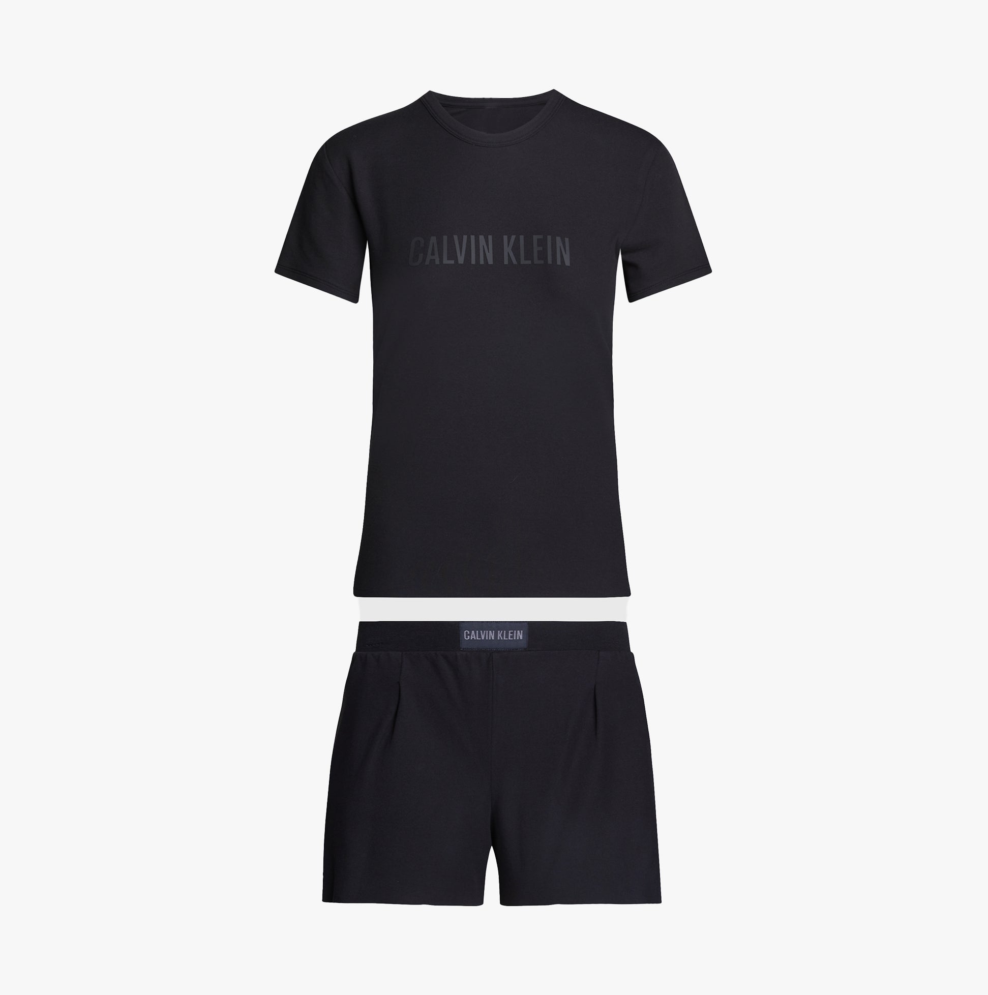 Calvin Klein INTENSE POWER Womens Short Pyjama Set Black