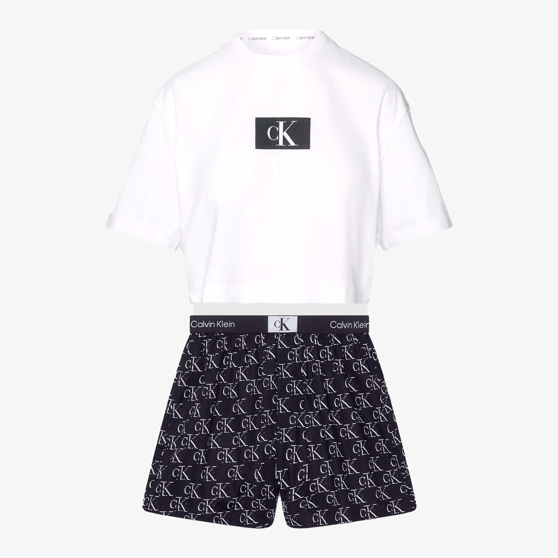 Calvin Klein CK96 Womens Shorts Pyjama Set Litho