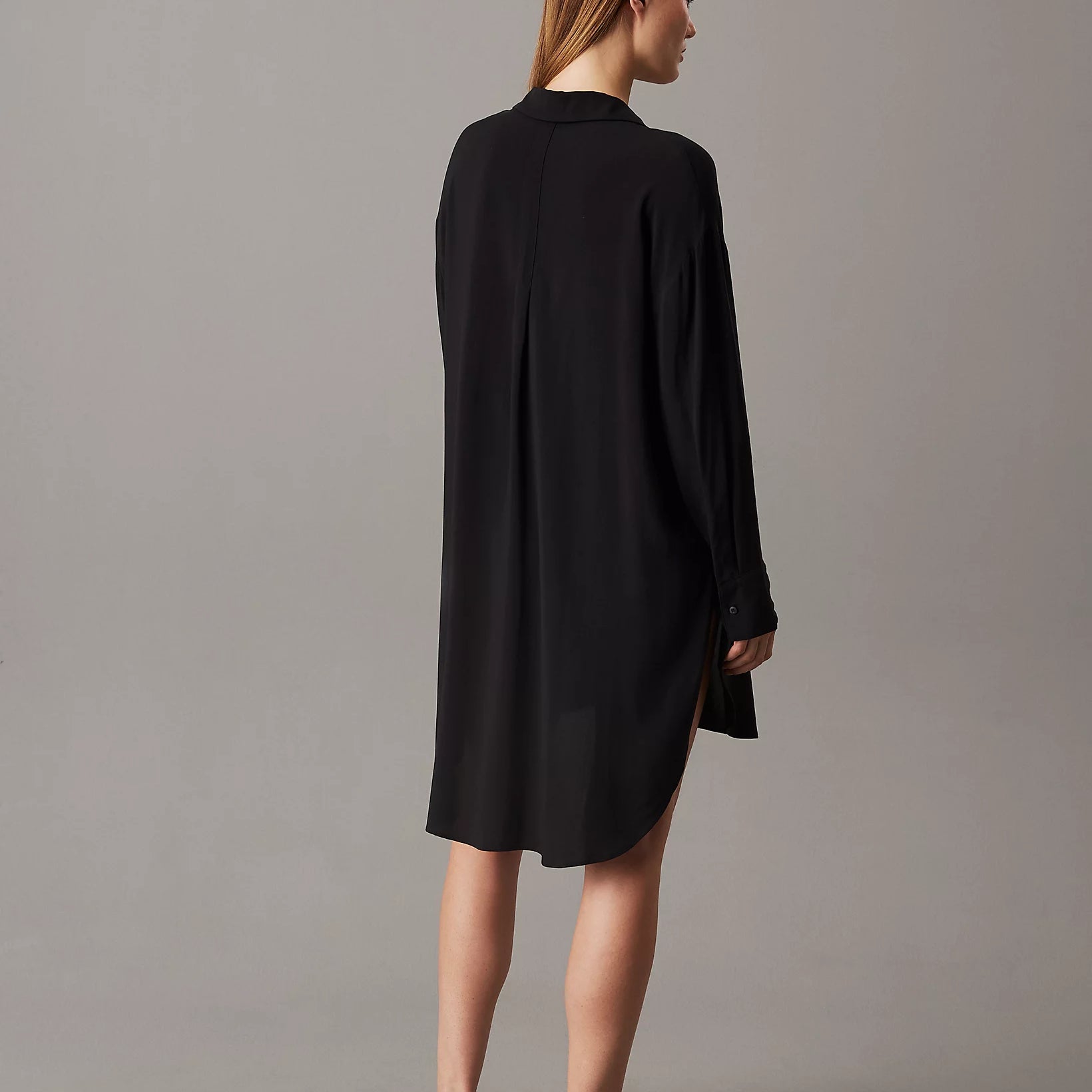 Calvin Klein WOVEN VISCOSE Womens Nightshirt Black