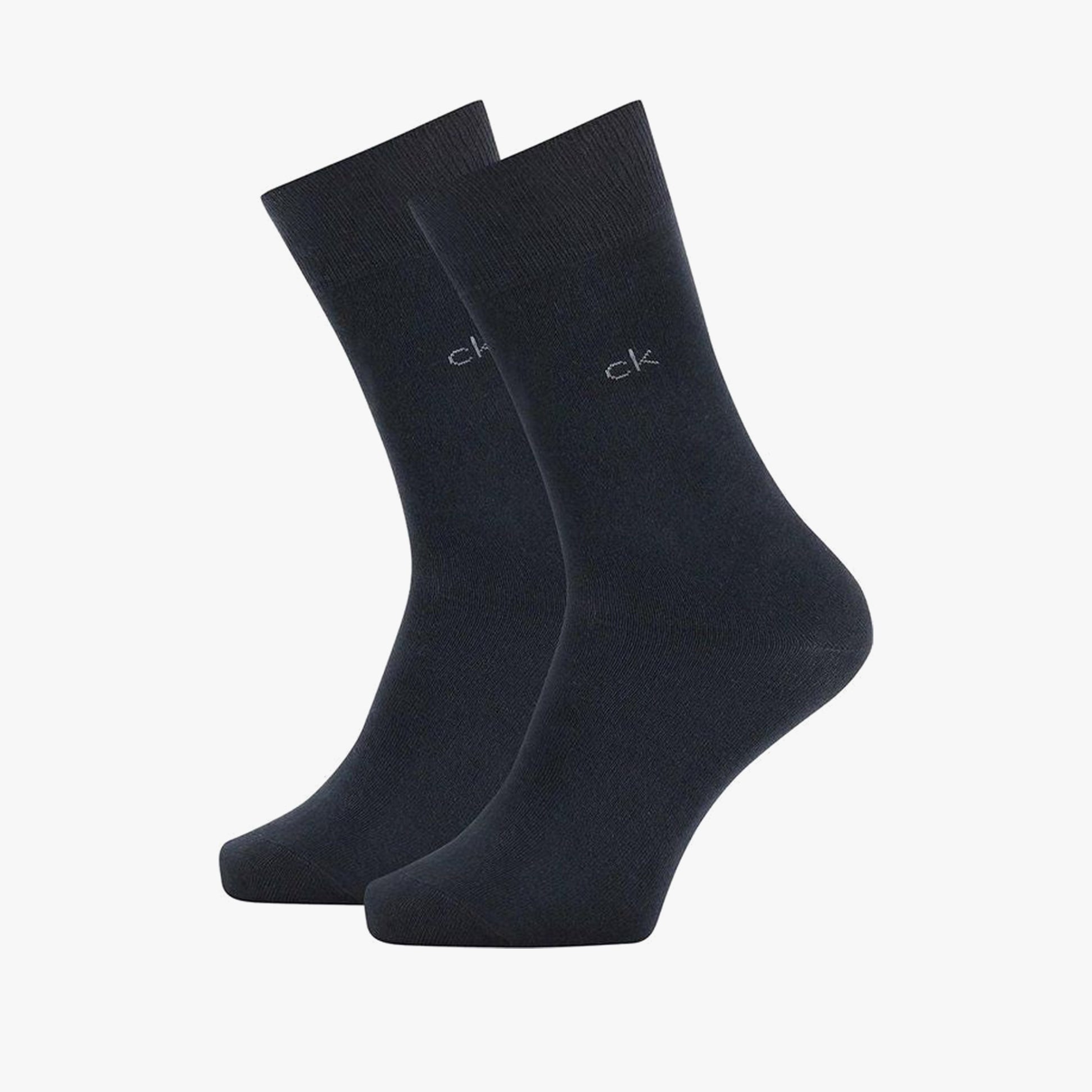 Calvin Klein 2 Pack Mens Crew Classic Socks Navy