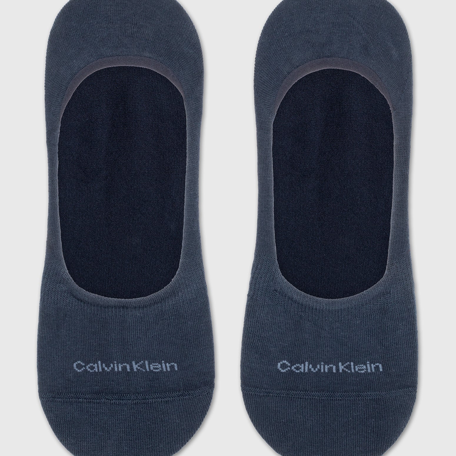 Calvin Klein 2 Pack Mens Invisible Socks Navy