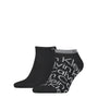 Calvin Klein 2 Pack Mens Ankle Signiture Socks Black