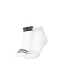 Calvin Klein 2 Pack Womens Ankle Trainer Socks White