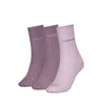 Calvin Klein 3 Pack Giftboxed Womens Crew Socks Lilac
