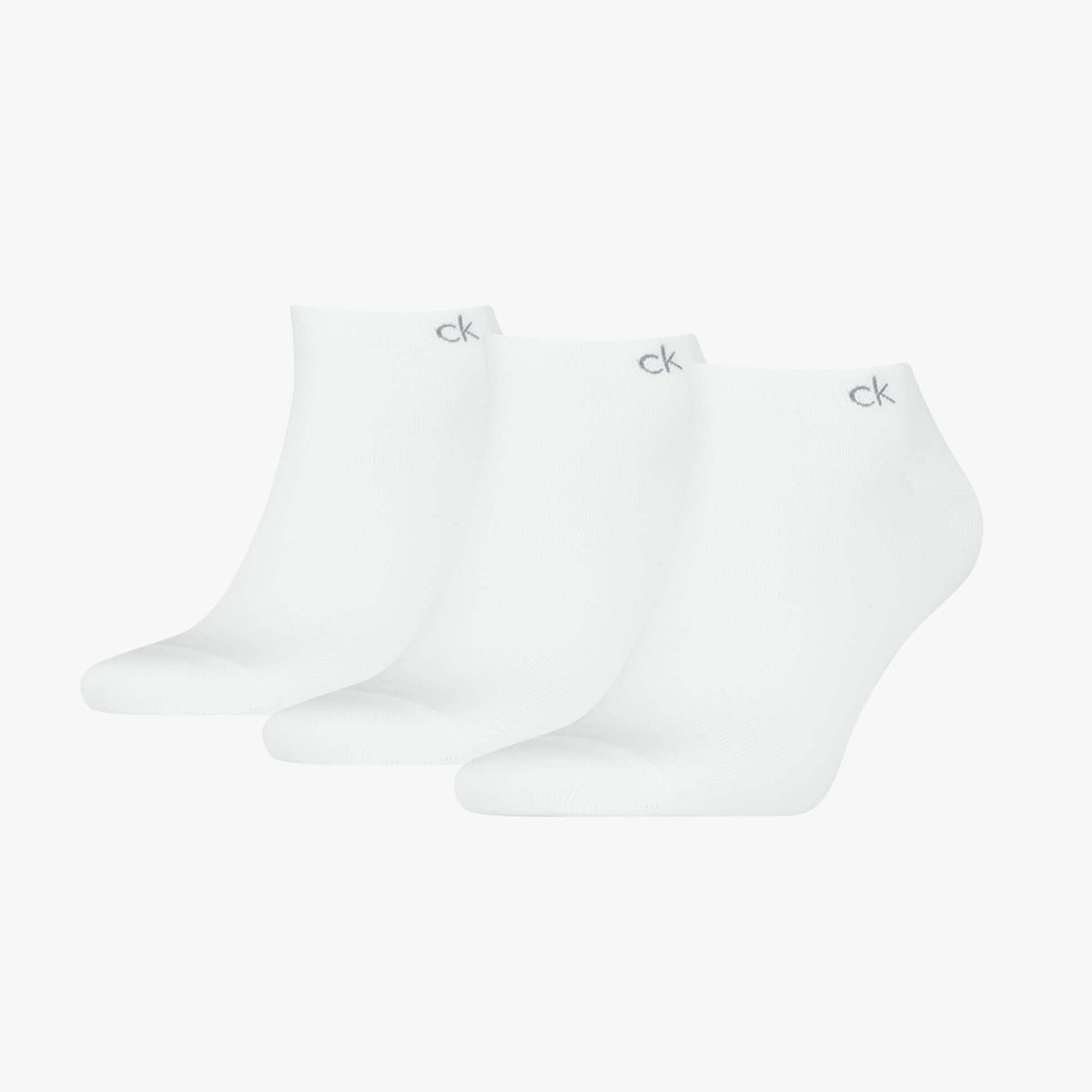 Calvin Klein 3 Pack Sneaker Mens Socks White