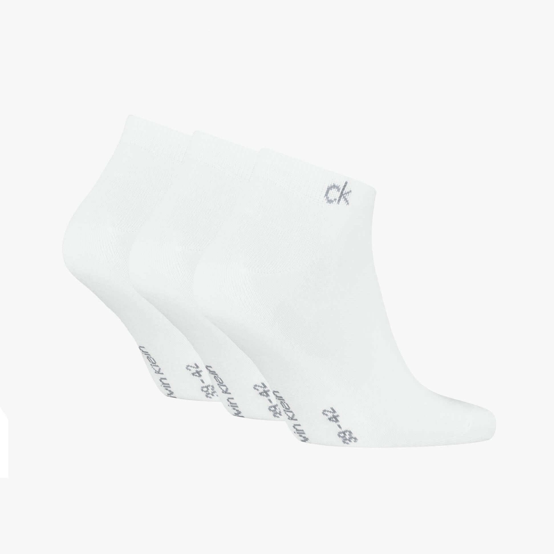 Calvin Klein 3 Pack Sneaker Mens Socks White