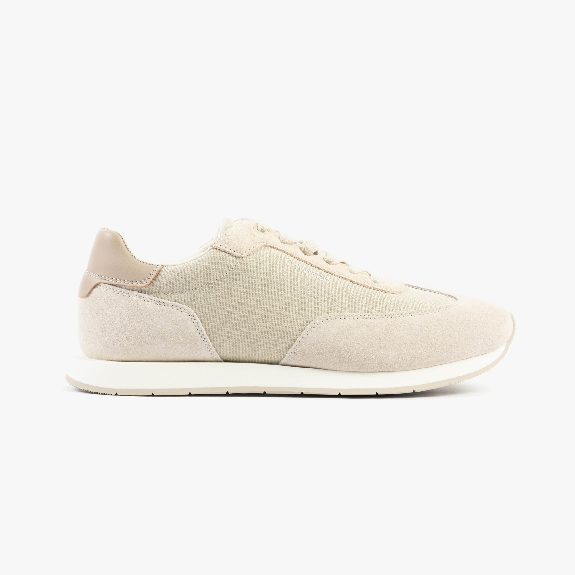 Calvin Klein SUEDE LOW PROFILE Mens Trainers Feather Gray Mix