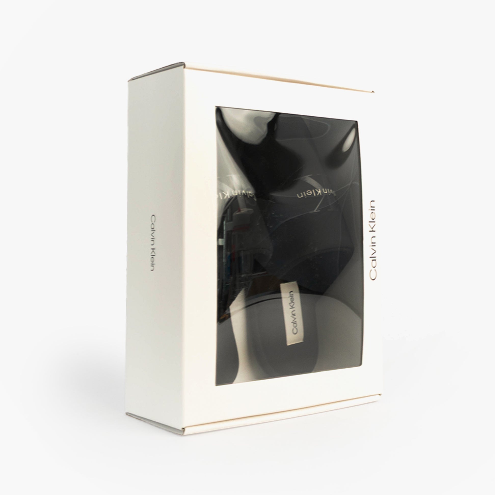 Calvin Klein HOTEL SLIPPER MONOLOGUE Mens Slippers Triple Black