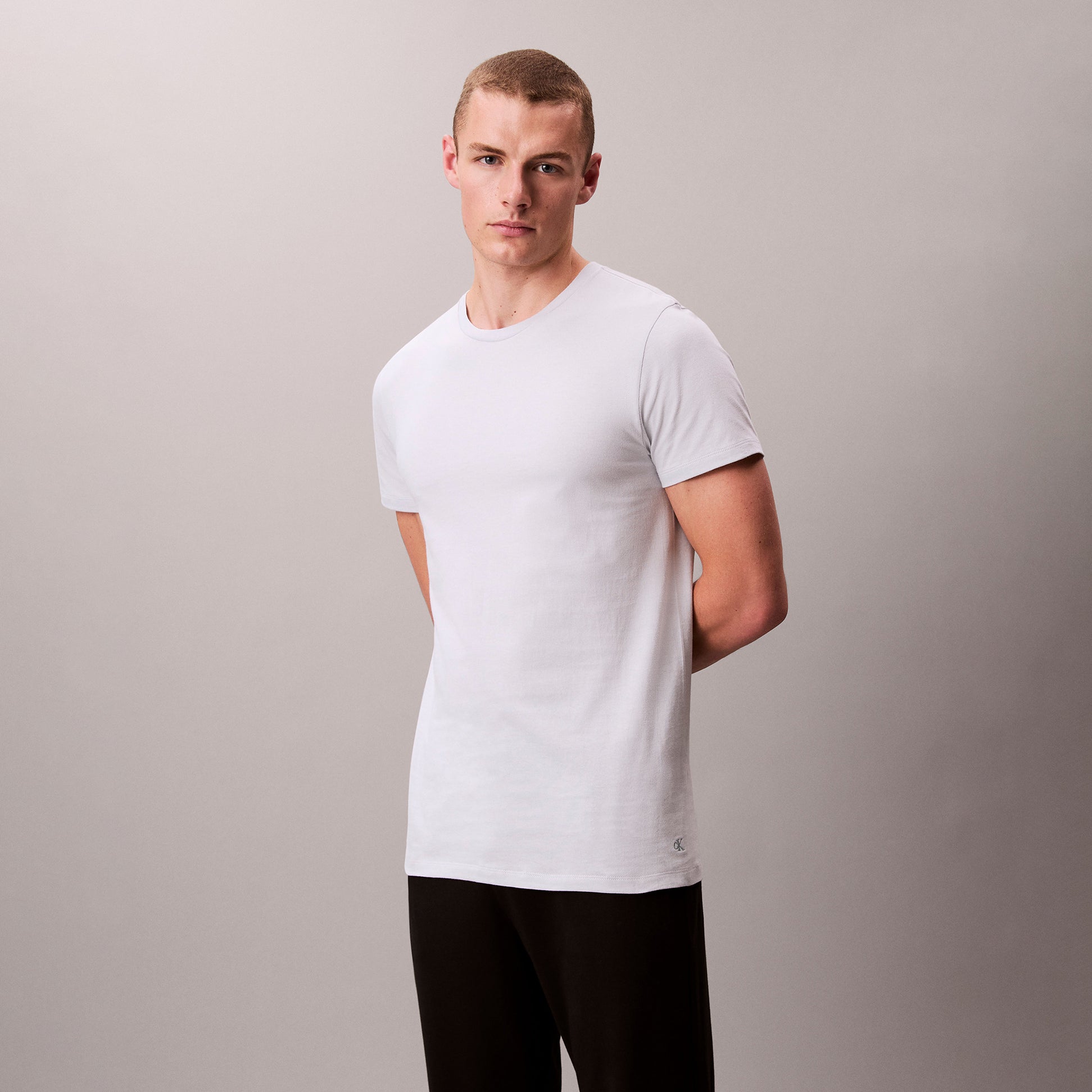 Calvin Klein 3 Pack Mens Crew neck T-Shirt Cotton Classics Multi Colour