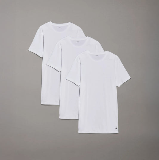 Calvin Klein 100% COTTON 3 Pack Mens T-Shirts White