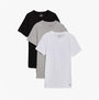 Calvin Klein 100% COTTON 3 Pack Mens T-Shirts Black/Grey Heather/White