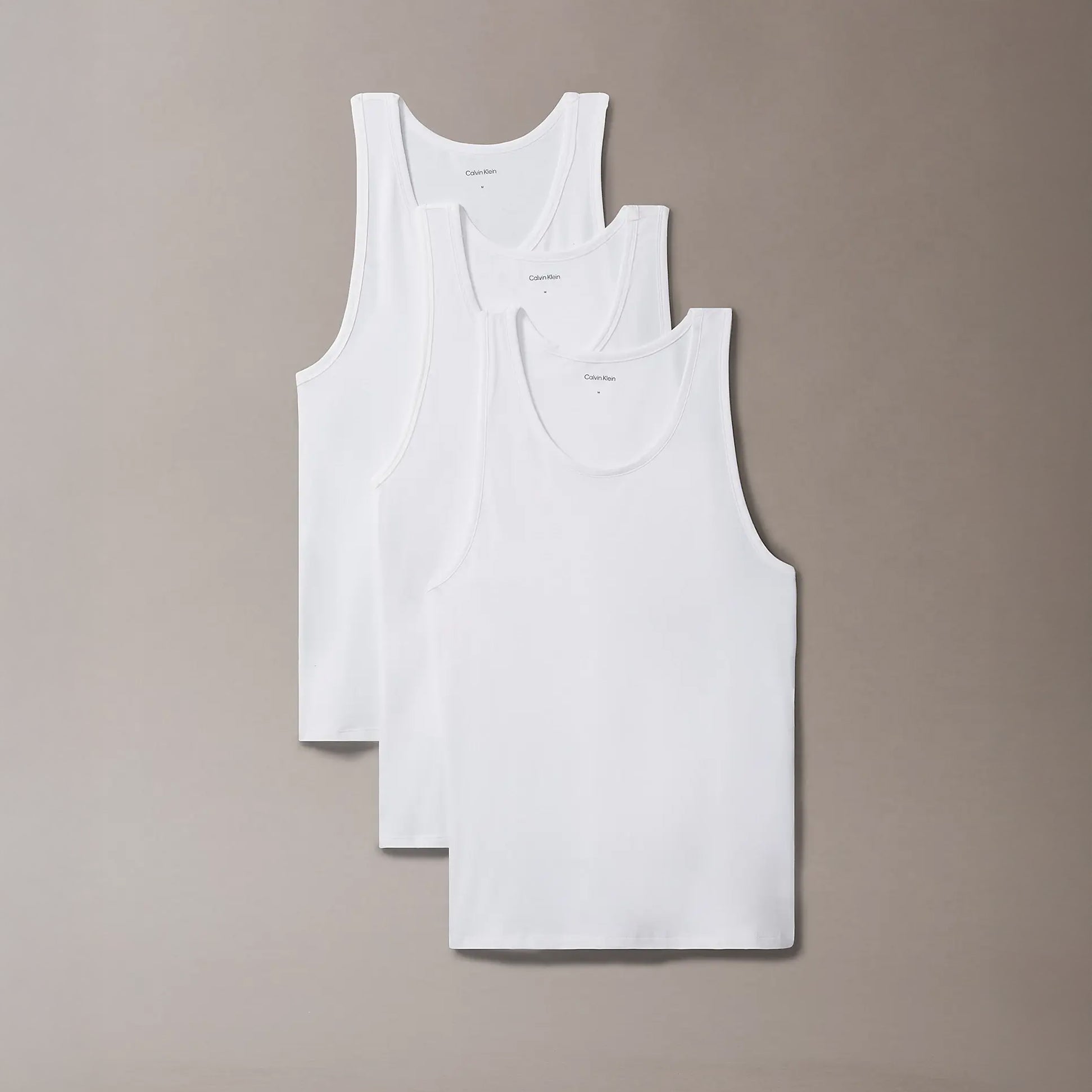 Calvin Klein 3 Pack Mens Lounge Tank Tops White