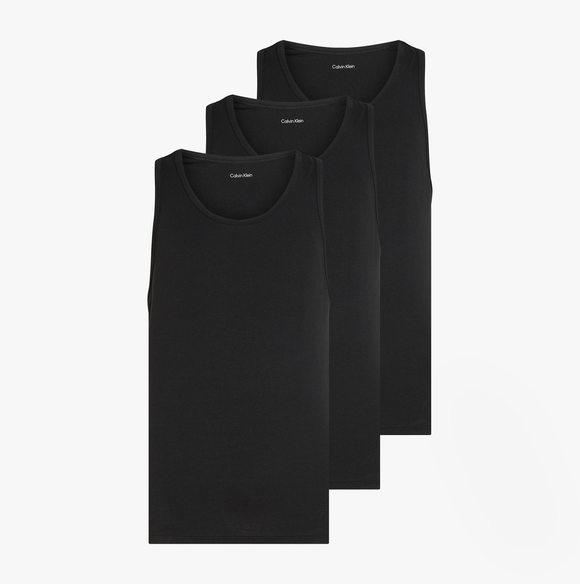 Calvin Klein 3 Pack Mens Lounge Tank Tops Black
