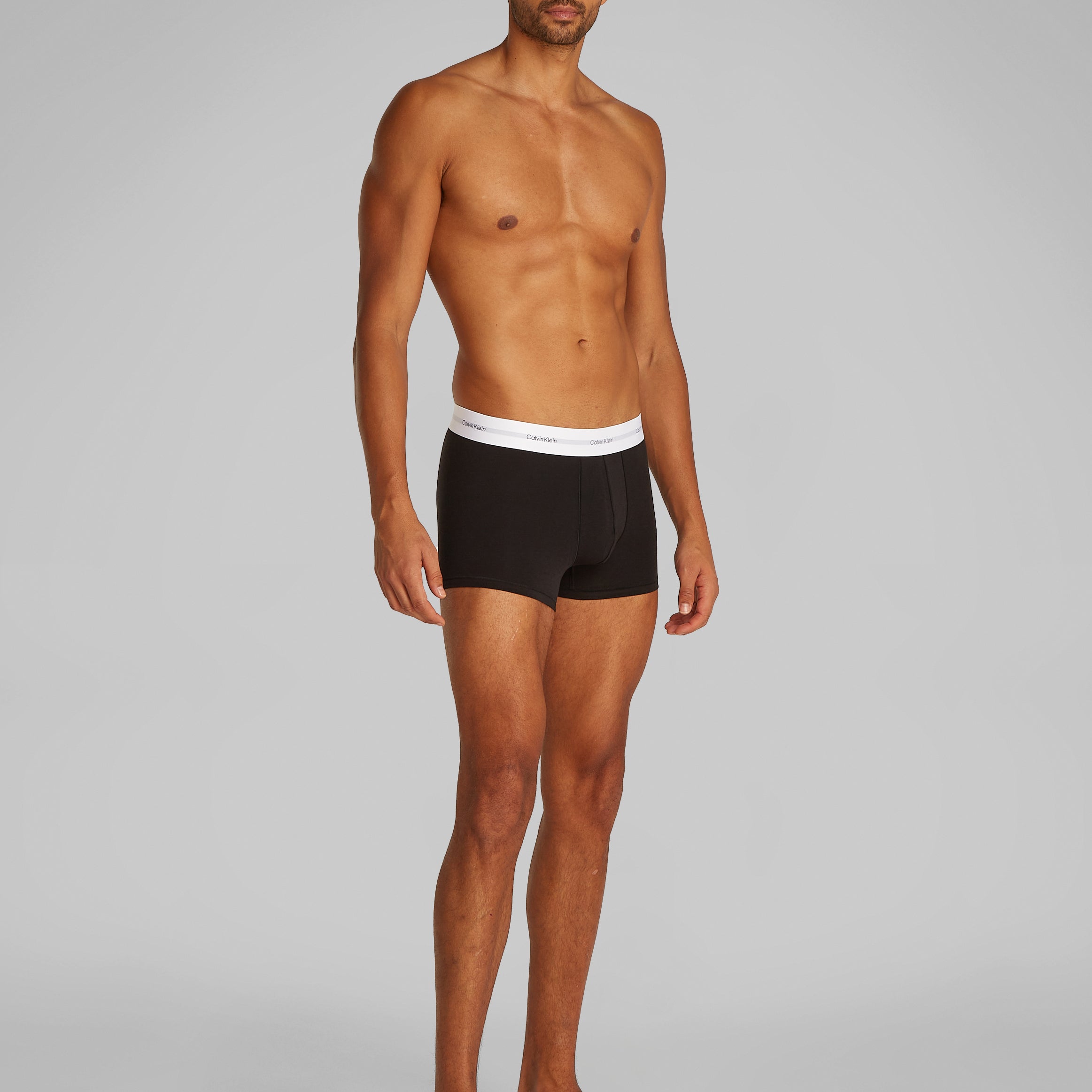 Calvin Klein COTTON 3 Pack Mens Trunks Black