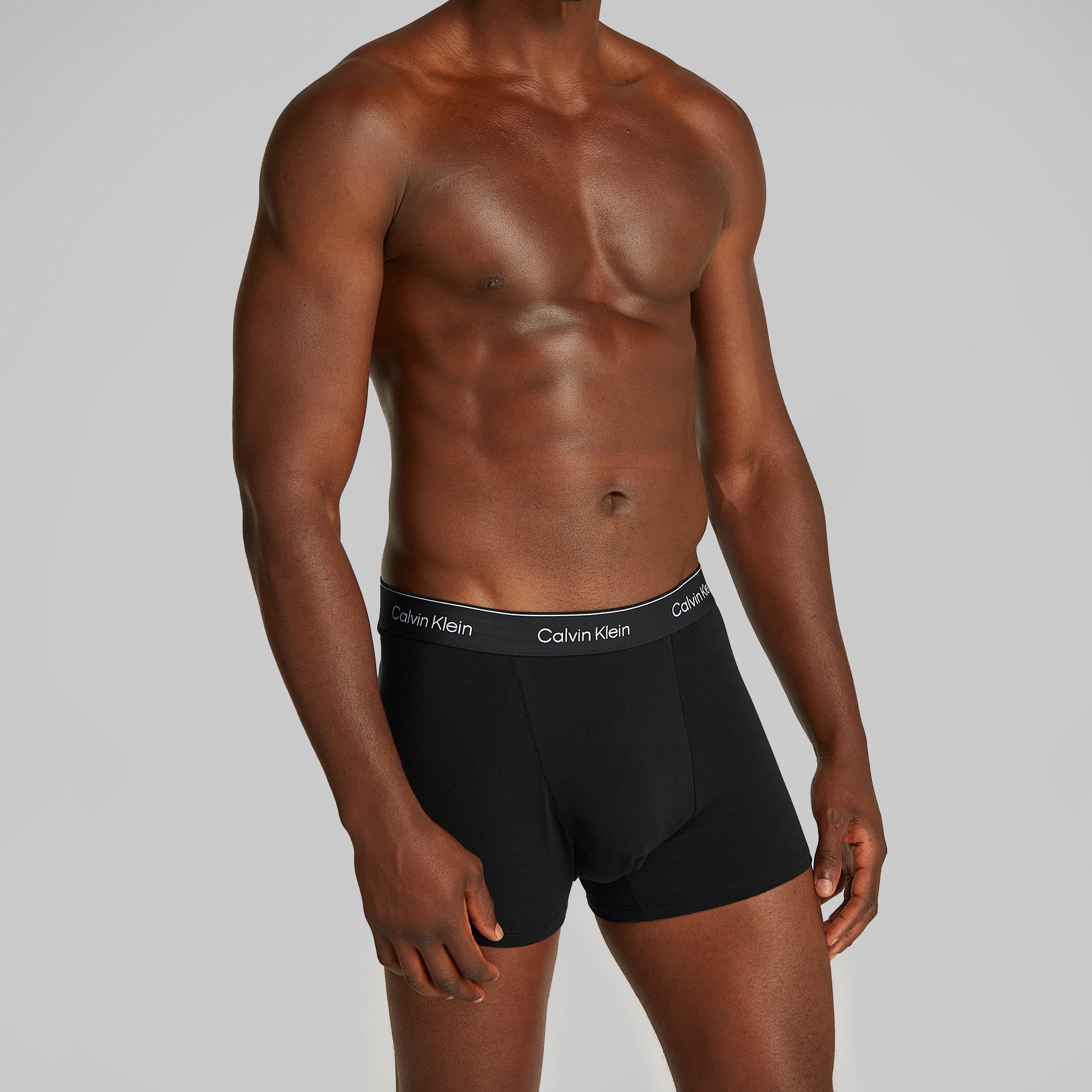 Calvin Klein ICON Cotton Stretch 3 Pack Dart Trunks Black