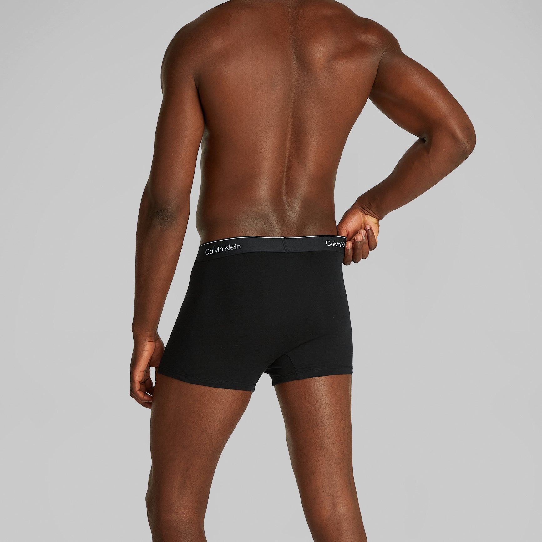 Calvin Klein ICON Cotton Stretch 3 Pack Dart Trunks Black