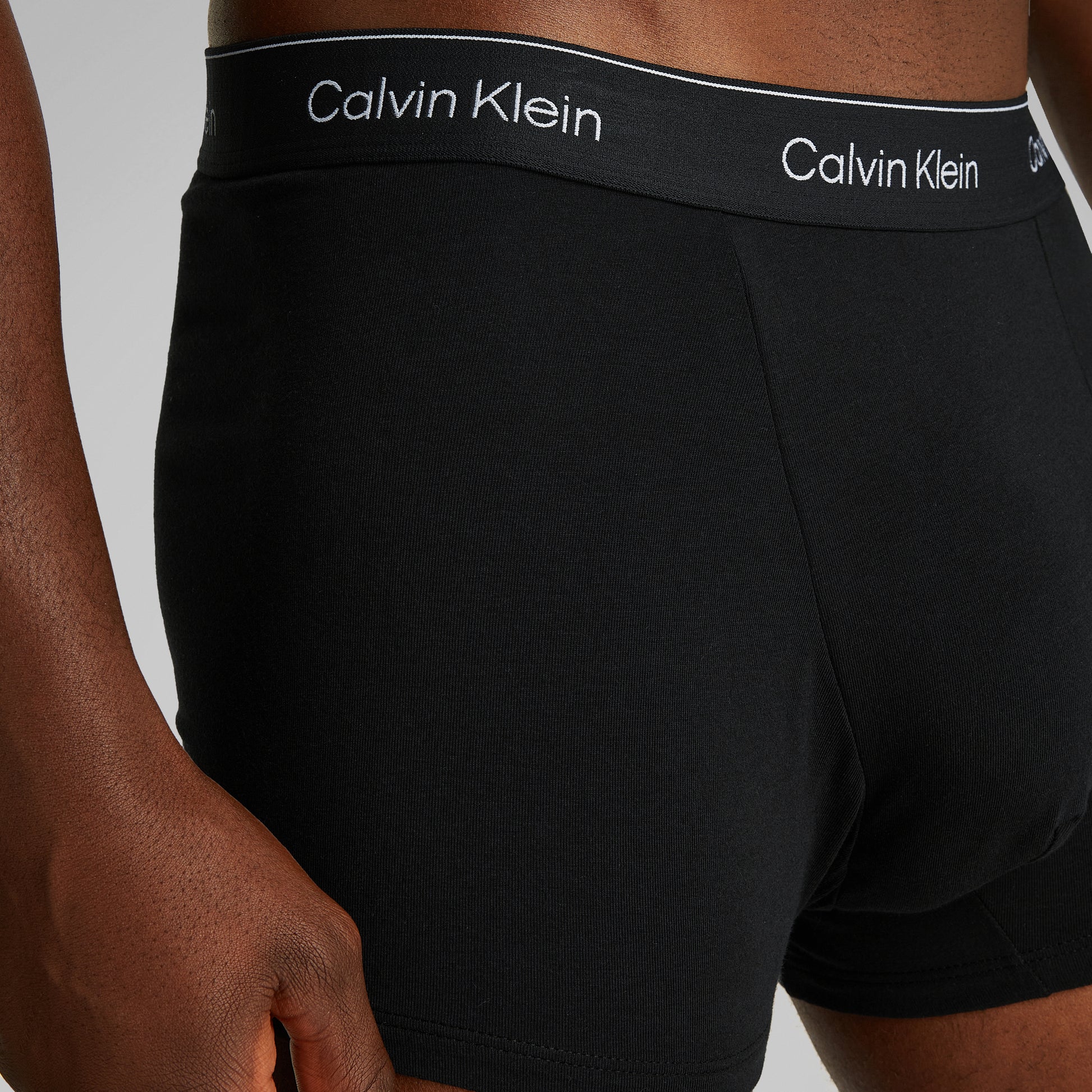 Calvin Klein ICON Cotton Stretch 3 Pack Dart Trunks Black