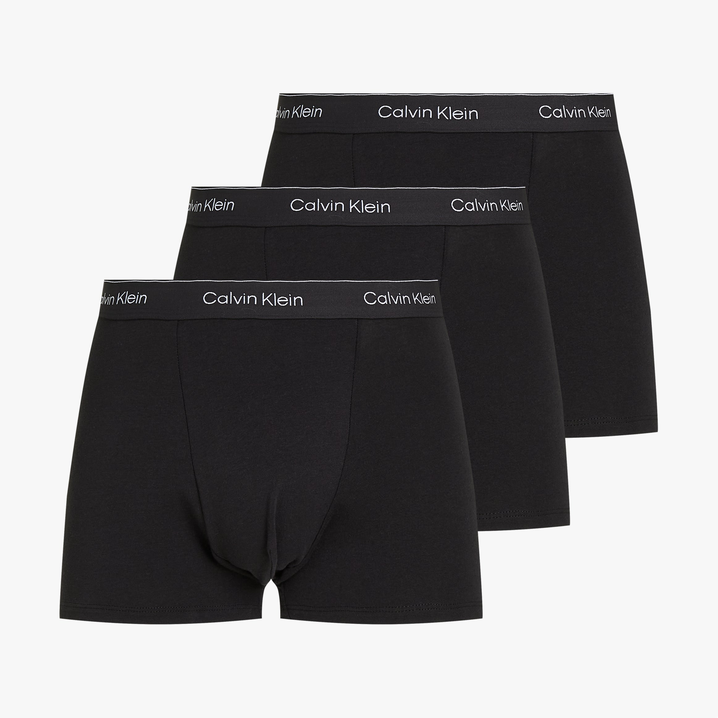 Calvin Klein ICON Cotton Stretch 3 Pack Dart Trunks Black