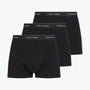 Calvin Klein ICON Cotton Stretch 3 Pack Dart Trunks Black